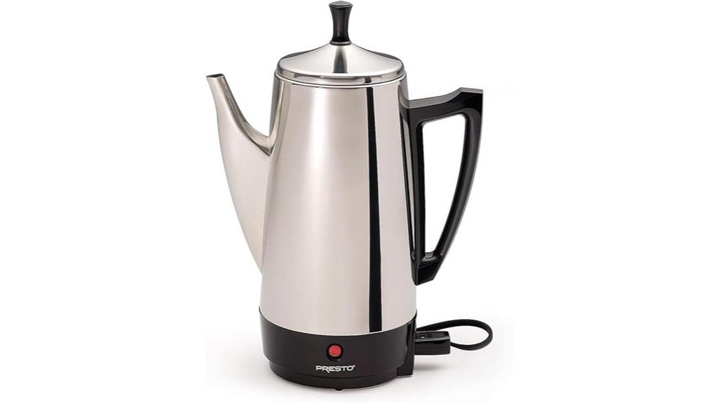 12 cup electric percolator black