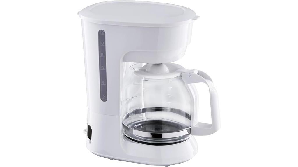 12 cup white coffee maker