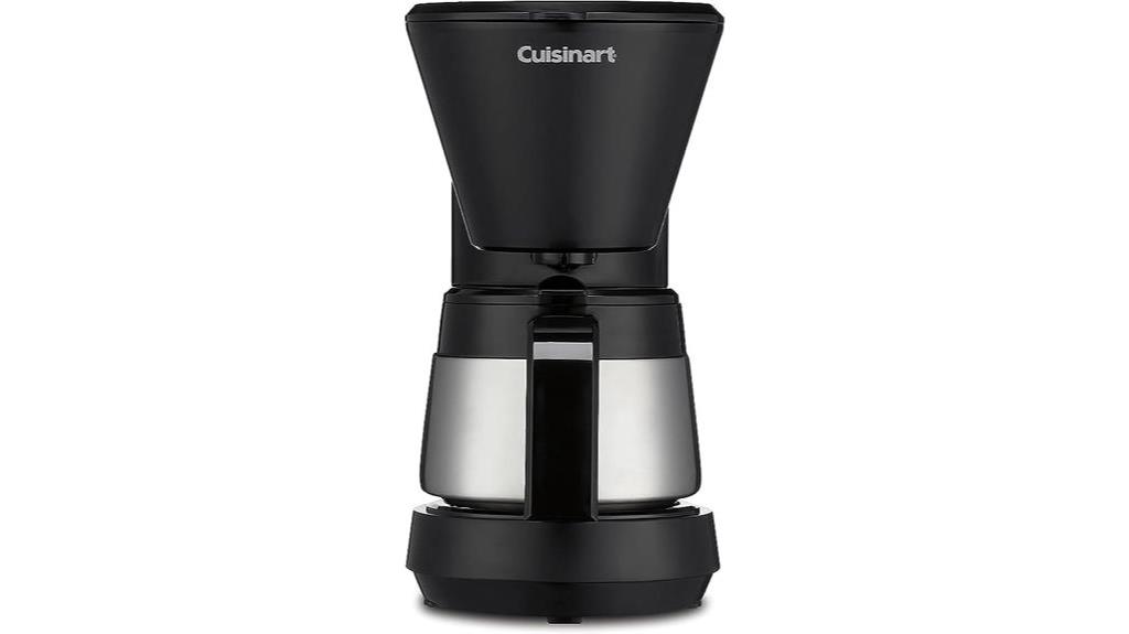 5 cup coffeemaker with steel carafe