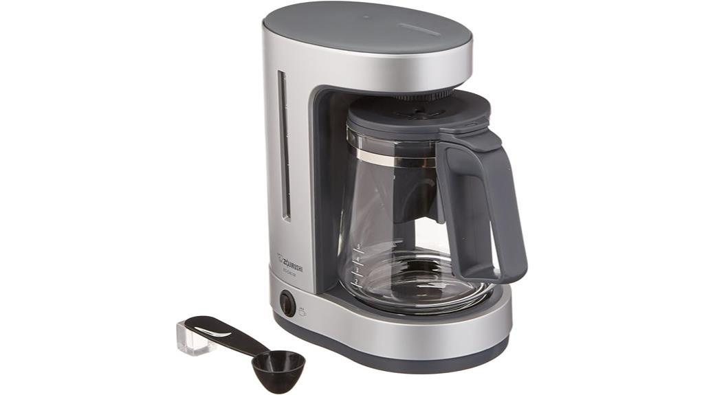 5 cup silver drip coffeemaker