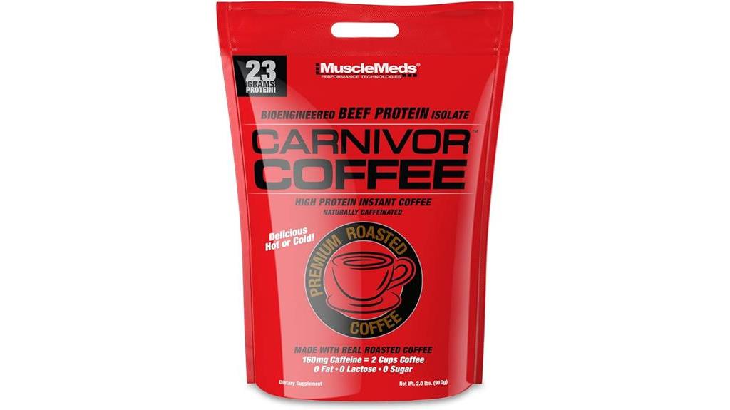 coffee flavored high protein powder