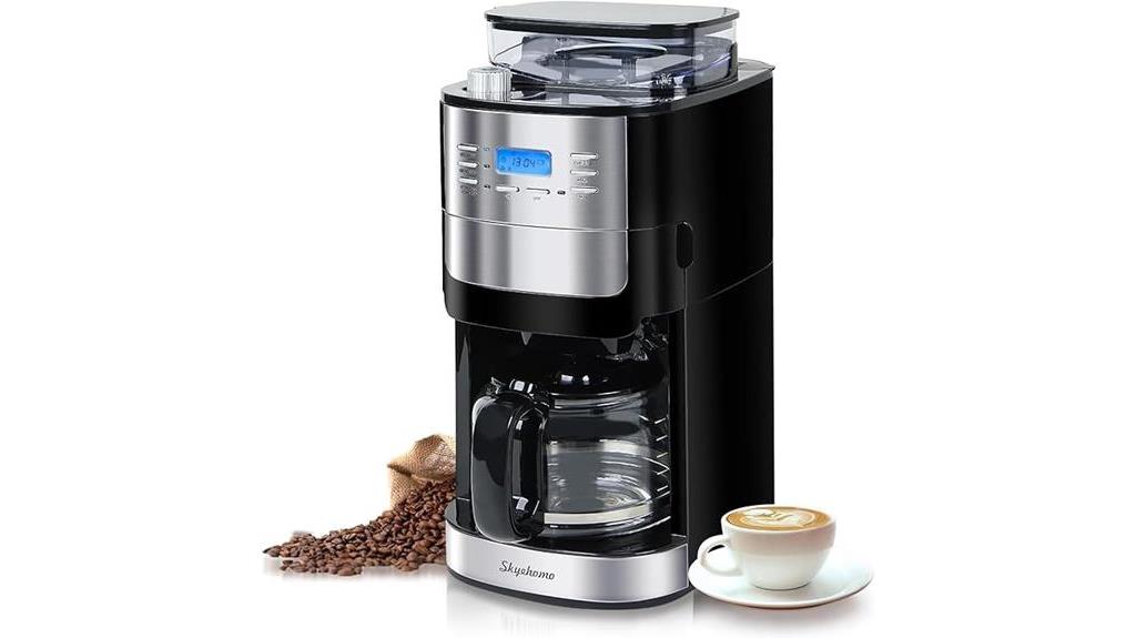 coffee maker with grinder