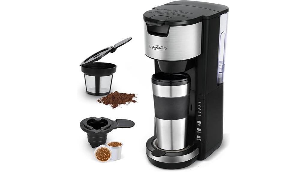 convenient single serve coffee machine