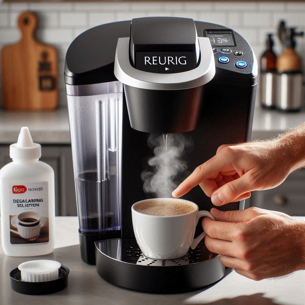 how to reset a keurig coffee maker after descaling