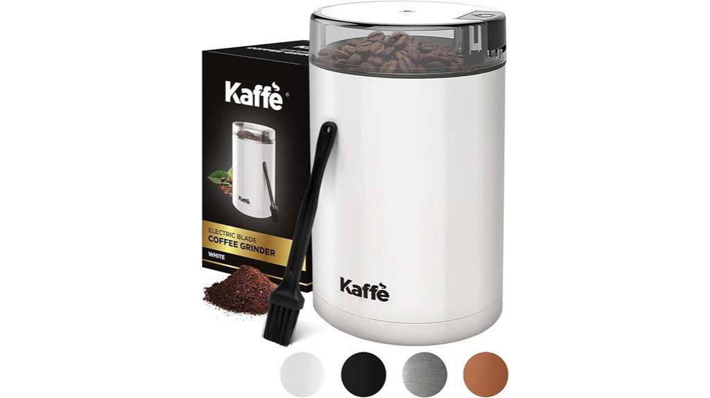 electric coffee grinder white