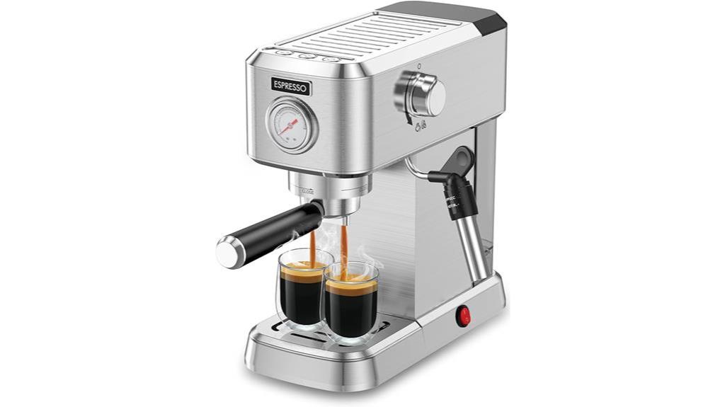 high pressure espresso with frother