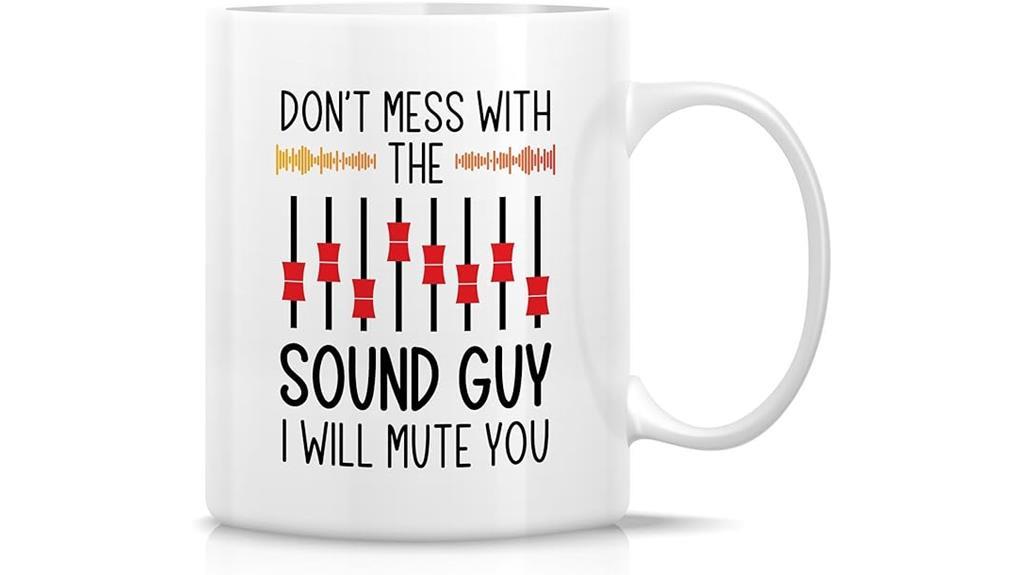 humorous sound engineer mug