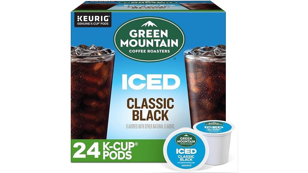 iced black coffee pods