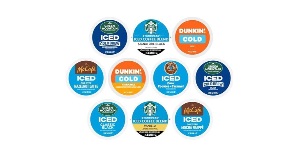 iced coffee k cup sampler