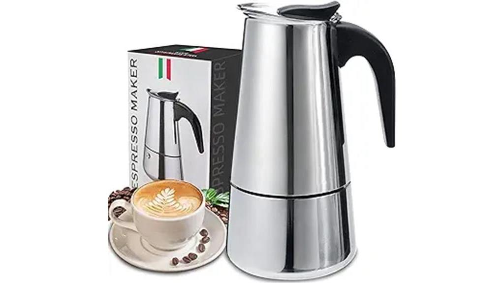 italian stainless steel moka