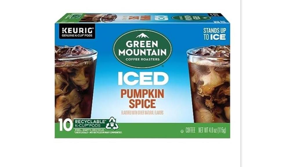 pumpkin spice iced coffee