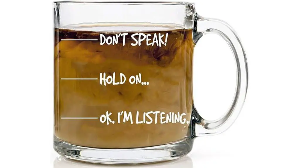 sarcastic joke glass mug