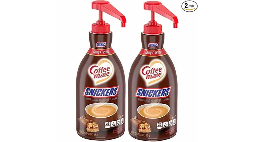 snickers flavored liquid creamer