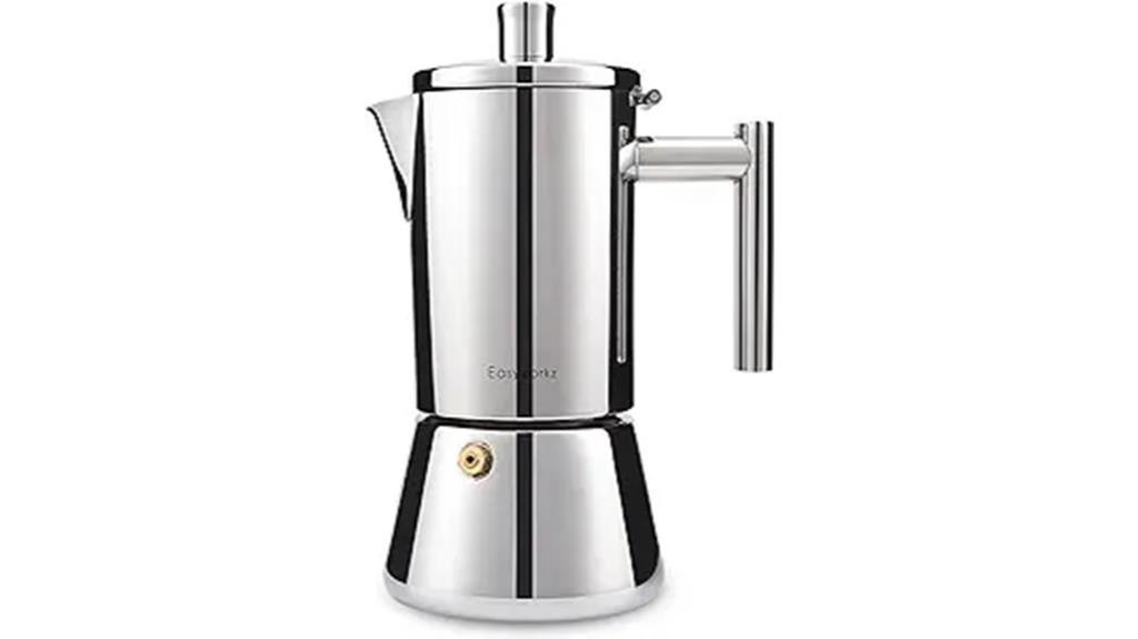 stainless steel espresso maker