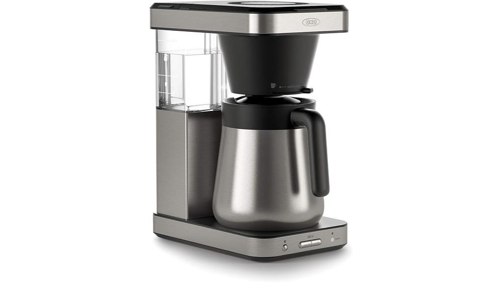 stylish stainless steel coffeemaker