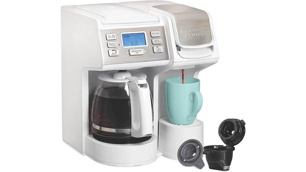 coffee maker with flexibility