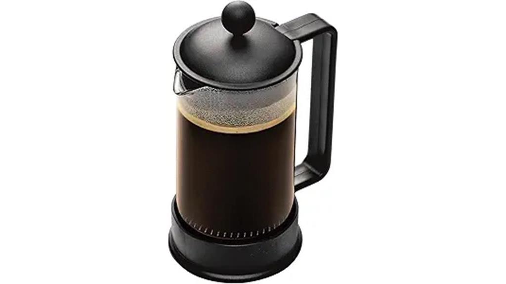 coffee maker with press