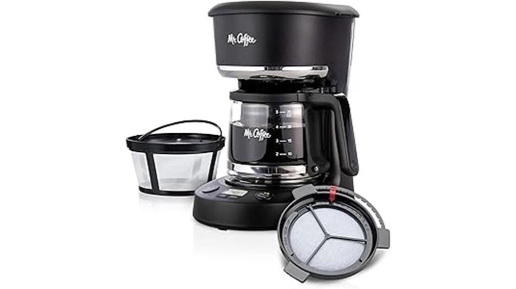 black 5 cup coffee maker